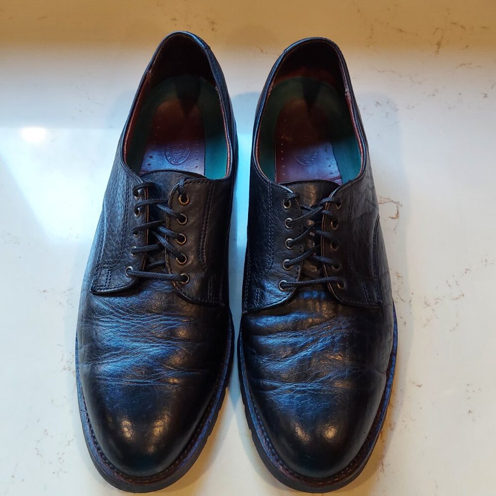 H.S. Trask Bison Leather Bluchers 5-hole Oxford Lace Up Shoes Men's 13 M